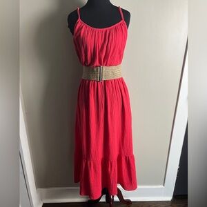 Socialite Vibrant Scarlet Dress
